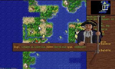 Wir haben einen englischen Schatz erbeutet, den wir in die Heimat bringen müssen.