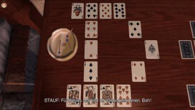 Kartenspiele dürfen in The 7th Guest nicht fehlen. Hat man die Regeln verstanden, ist es aber relativ einfach.