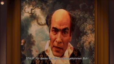 Stauf reagiert selten positiv, wenn wir ein Rätsel lösen.