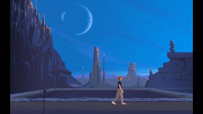 Die gleiche Szene in der neuen Grafik. Häufig wirken die alten Grafiken stimmungsvoller als die neuen.