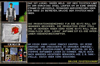 Vor dem Start des eigentlichen Spiels bekommen wir unseren Helden kurz vorgestellt, sowie eine knappe Anleitung.