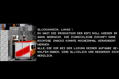 Auf den Helden wartet natürlich nach Abschluss des Spiels ein Endscreen.