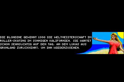 Hier erfahren wir auch, was mit der rollerskatenden Blondine geschehen ist.