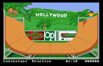 Half-Pipe bietet an sich spektakuläre Stunts in dieser besagten Half-Pipe.