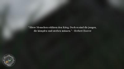 Wenn wir sterben, sehen wir einen solchen Spruch - ist natürlich nur einmal passiert.