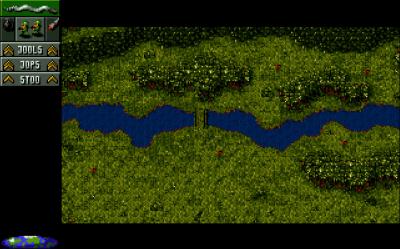 Das Spiel lässt sich komplett mit der Maus bedienen und bietet auch eine Übersichtskarte, welche grob das Gebiet anzeigt.