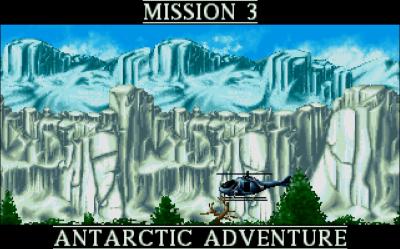 Jede Mission hat eine kurze Einleitung, die den Namen und das Gebiet, in dem die Mission spielt, zeigt.