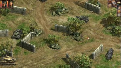 Wir dürfen auch in den Missionen mal einen Panzer fahren. Natürlich hat der Feind wesentlich mehr Panzer.