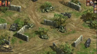 Wir dürfen auch in den Missionen mal einen Panzer fahren. Natürlich hat der Feind wesentlich mehr Panzer.