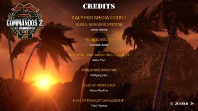 Startbildschirm von Commandos 2 (HD)