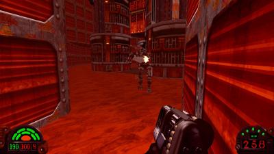 Wir sehen hier fast nur rot - liegt aber nicht an unserer Aggression, sondern am Level.