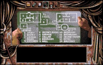 Das Spiel liefert dem Spieler recht direkt einen Plan des eigenen Anwesens, inklusive Informationen, dass es einen geheimen Raum gibt.
