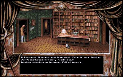 Die Bibliothek ist ein wichtiger Ort in der normalen und in der Alienwelt. Die Bibliothekarin hilft uns mit Informationen aus.