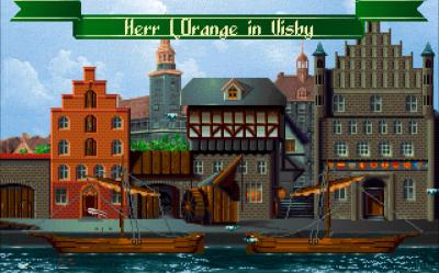 Der Vordergrund ist identisch, aber der Hintergrund unterscheidet sich je nach Stadt. Hier Visby.