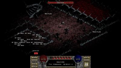 Je weiter wir nach unten drängen, desto größer werden auch die Gruppen die teilweise auf uns zurennen und die dann haufenweise Loot hinterlassen.