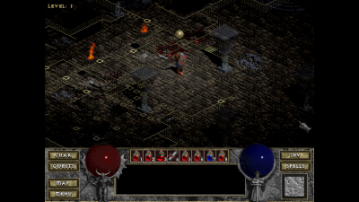 Ein Kern-Feature von Diablo ist die einblendbare Minimap, welche leicht zu lesen ist und einen so schnell zeigt, welche Ecken eines Dungeon-Levels noch zu erkunden sind.