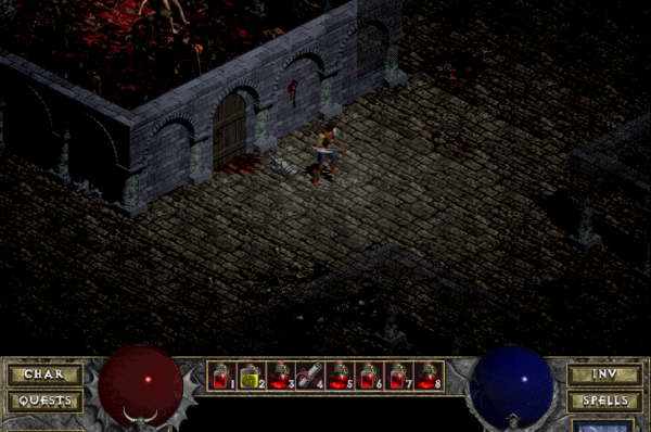 Der Raum über unseren Spiel-Charakter dürfte vielen bekannt sein. Vor allem der dort wartende Gegner