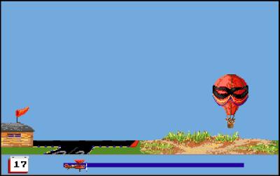 Beim Fliegen zu den Missionen treffen wir auch auf Heißluftballons. Diese transportieren gerne Klaviere oder Kühlschränke und lassen diese auf uns fallen.