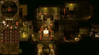 Ein schon etwas ausgebauter Dungeon, mit einer Goldkammer, einer Bibliothek, einem Versteck, Hühnerfarm, Trainingsraum und natürlich dem Dungeon Herz.