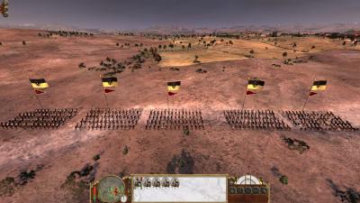 Österreicher in der Wüste, eher etwas ungewöhnlich, aber in Empire: Total War dennoch möglich.