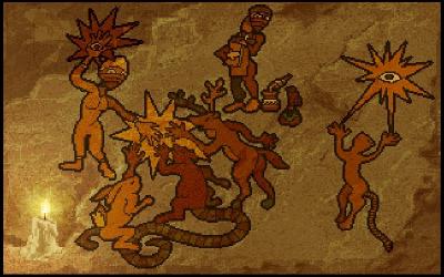 Im Intro sehen wir anhand von Höhlenzeichnungen, wie die Menschen den Tieren ihre Gaben beibrachten.