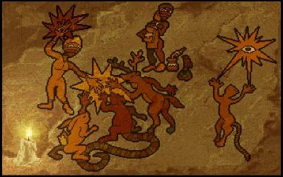 Im Intro sehen wir anhand von Höhlenzeichnungen, wie die Menschen den Tieren ihre Gaben beibrachten.