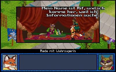 Betreten wir im Spiel ein Gebäude oder einen Raum, so bekommen wir diesen als Bild im Bild serviert, ein schöner Effekt.