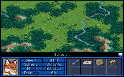 Auf der Übersichtskarte reisen wir, die Karte ist recht groß, das Erkunden macht zu Beginn aber Spaß.