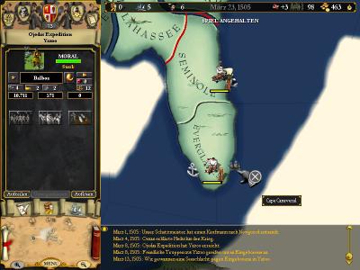 Unsere Kolonisten treffen ein.