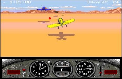 In einem der beiden Bonusrennen müssen wir Luftballons innerhalb der vorgegebenen Zeit zerstören.