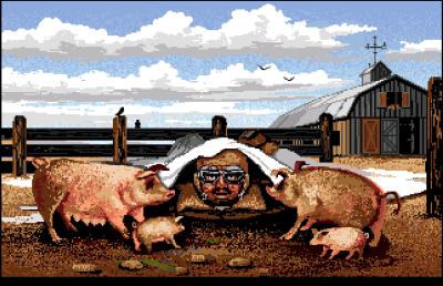 Je nach Gebiet landen wir dann zum Beispiel unter den Schweinen.