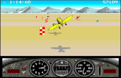 Hier überholen wir gleich den grünen Gegner.