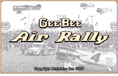 Startbildschirm von Gee Bee Air Rally