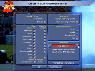 In den Grafik-Einstellungen können wir heute alles aufdrehen, damals konnte dies so kaum jemand machen.