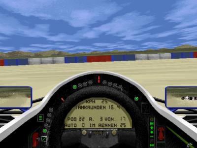 Ein Abflug in den Sand.