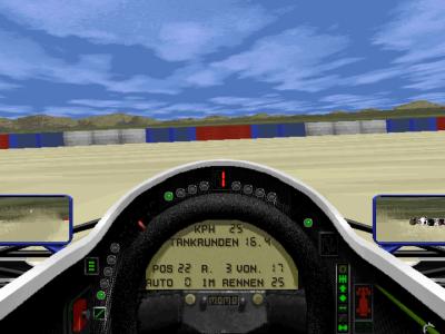 Ein Abflug in den Sand.