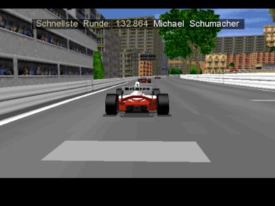 Die schnellste Runde wird immer kurz per Text eingeblendet.