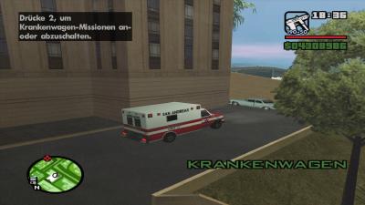 Fahrzeugmissionen kommen auch nicht zu kurz, zum Beispiel mit Krankenwagen...