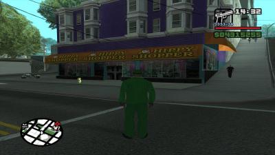 Natürlich gibt es auch Läden für Hippies - was es da wohl zu kaufen gibt? Es gibt aber natürlich noch viel mehr Immobilien zu erwerben.