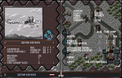 Neben den Informationen im Handbuch, kann der Spieler auch im Spiel prüfen, wie stark eine Einheit ist.