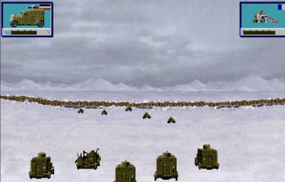 Das Spiel berücksichtigt auch das Gelände und zeigt dieses in den animierten Kämpfen mit an.