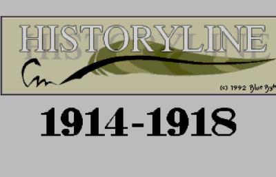 Der Logobildschirm des Spiels Historyline