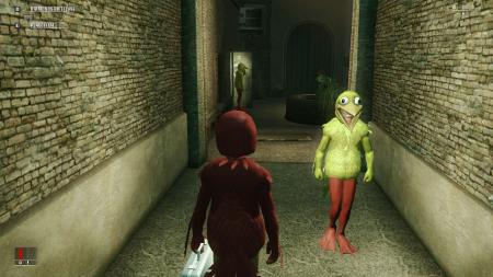 Der Hitman in einem roten Vogelkostüm - nicht das ungewöhnlichste im ganzen Spiel.