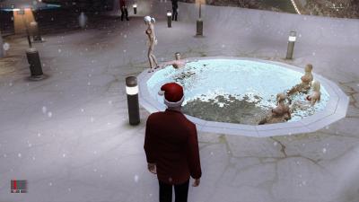 Ich würde nicht empfehlen, sich im Pool aufzuhalten. So ein Poolboden kann schnell brechen.