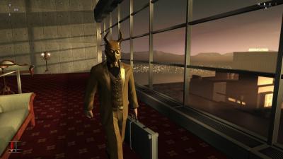 Schöne Maske haben sie da und einen schönen Koffer. Ob das gut enden kann?