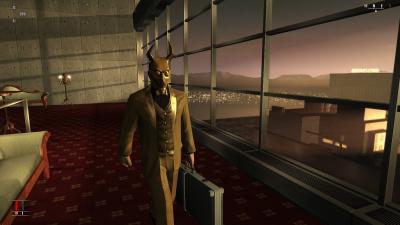 Schöne Maske haben sie da und einen schönen Koffer. Ob das gut enden kann?