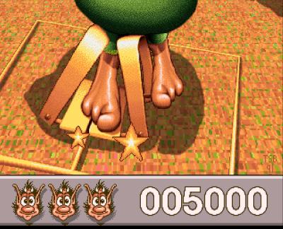 Passen wir nicht auf und landen in einer Falle, so verlieren wir auch hier ein Leben.