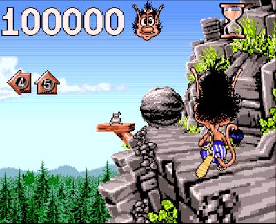 Entgegenkommenden Steinen müssen wir dabei ausweichen.