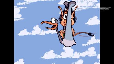 Sonst verlieren wir ein Leben und bekommen eine kleine Animation angezeigt.