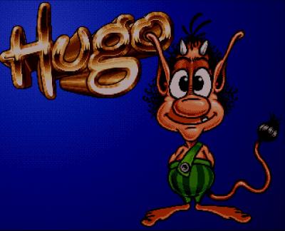 Der Startbildschirm vom ersten Hugo-Teil. Dieser zeigt nur den bekannten Troll Hugo.
